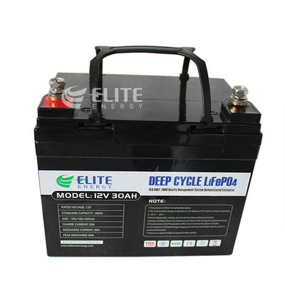 बैकअप Lifepo4 12V 30Ah 384Wh लिथियम फास्फेट बैटरी 2000 चक्र