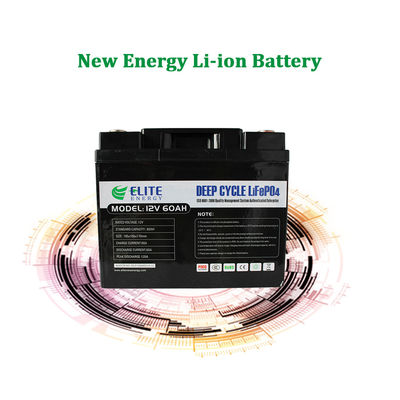 सोलर सिस्टम के लिए लाइटवेट 60Ah 768Wh LFP 12V LiFePO4 बैटरी पैक