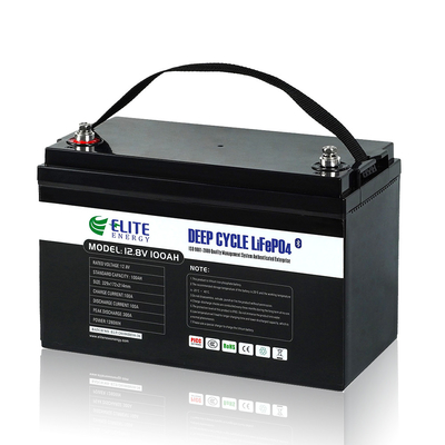 ईएसएस के लिए रिचार्जेबल 12V LiFePO4 बैटरी 12V 100Ah लिथियम आयन बैटरी