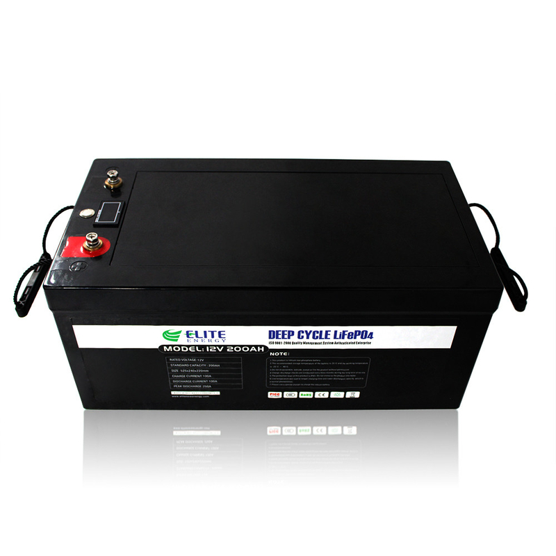 RV EV UPS के लिए 2560Wh 12V Li आयन बैटरी पैक 200Ah लिथियम बैटरी