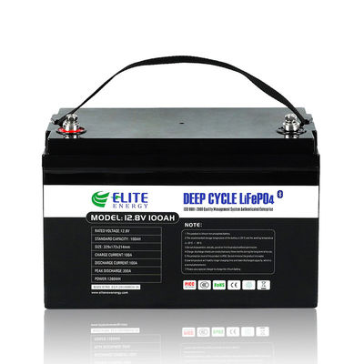 गुणवत्ता  Rechargeable LFP 12V 100Ah Lithium Ion Battery 5000 Cycles For ESS फैक्टरी